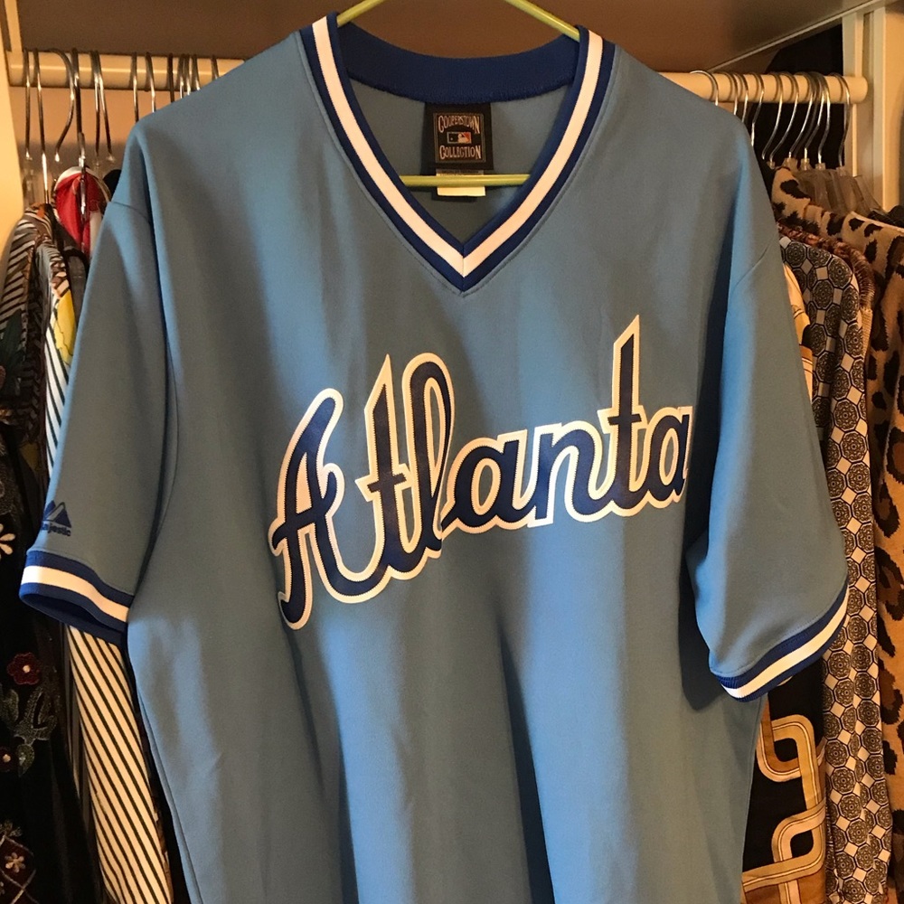 Majestic Cooperstown Classic Atlanta Braves Jersey